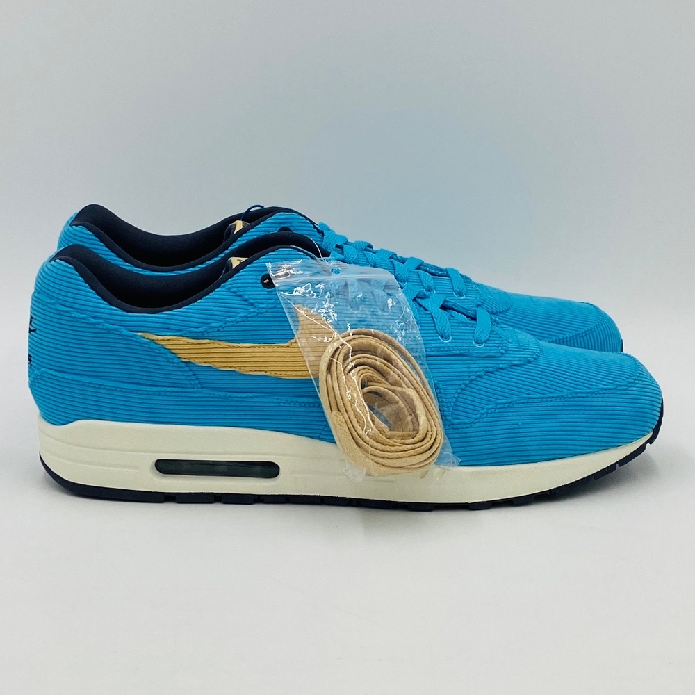 *Note Size 17* NIKE AIR MAX 1 PREMIUM Baltic Blue Corduroy #FB8915-400 *Size 17*